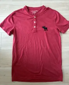 Abercrombie & Fitch ヘンリーネック Tシャツ レッド XSのサムネイル