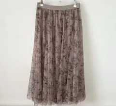 花柄　フレアスカートのサムネイル