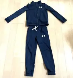ジャージ上下セット 130 アンダーアーマー ネイビー　紺色