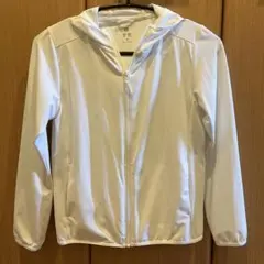 UNIQLO エアリズムメッシュパーカー 140サイズ 白