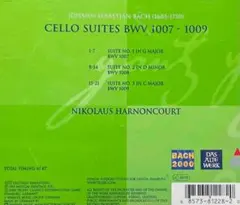 BACH / 無伴奏チェロ組曲　全曲　cd603200
