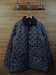 LAVENHAM 英国製 キルティング ジャケット コート ネイビー メンズ M
