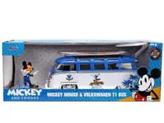 ミッキーマウス ワーゲンバス 1:24 ミニカー フィギュア付 ディズニー
