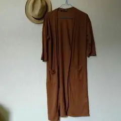 美品 ♥ ロングカーデ 夏 春 秋 五分袖 カーディガン 羽織り