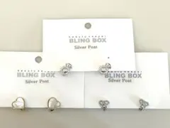 【新品未使用 大幅値下げ中】シルバー　ピアス　セット 韓国