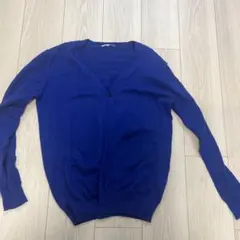 BROWNY 青 カーディガン Mサイズのサムネイル