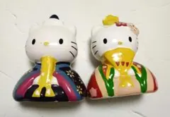 サンリオ　ハローキティ　ダニエル　雛人形風　陶器