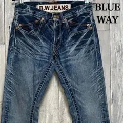 BLUE WAY デニム Lサイズ 立体 ダメージ 極上 - メルカリ