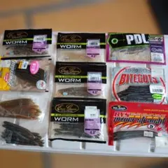 バス釣り引退セット 整理品 一誠 ワームまとめ売り akチャター - メルカリ