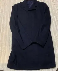 ネイビー チェスターコート