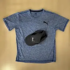 PUMA 青 Mサイズ Tシャツ/ランニングキャップ