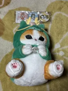 mofusand ハッピーバッグ2024 辰にゃん ぬいぐるみ 缶バッジ
