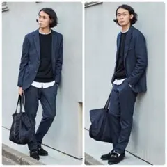 EDIFICE☆CW ジャージーツイル 2Bセットアップ カジュアルスーツ M