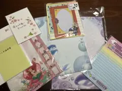 レターセット　便箋　封筒　ハガキなど