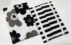 ポケットティッシュケース　ハンドメイド　モノトーン2枚セット