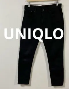 ユニクロ　EZYジーンズ　スリムフィット　Lサイズ　ブラック　美品　スウェット