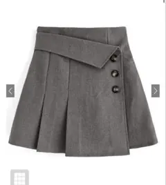 GRL インパン裏地付きアシンメトリーミニスカート[tu725]