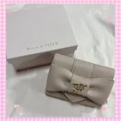 Maison de FLEUR ベルトリボンミニウォレット