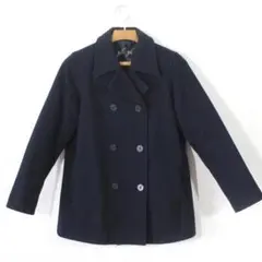 59【極美品】イーストボーイ ピーコート 11 ネイビー 紺 L スクールコート
