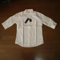 シネマ 7分袖 ボタンダウン メンズシャツ（ホワイト）