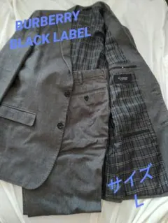 【美品/希少】 BURBERRY BLACK LABEL スーツ 2B シングル