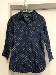 backs ドット柄　デニムシャツのサムネイル