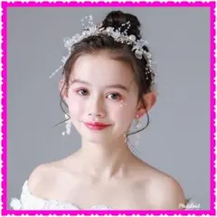 ヘアアクセサリー ピアノ発表会 ヘッドドレス 子供 レディース 花 髪飾り