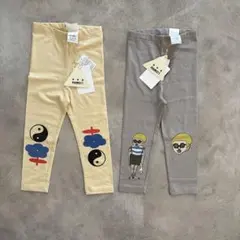 新品未使用　マーキーズ　フル丈膝プリントレギンススパッツ　セット　95センチ