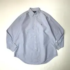 Ralph Lauren ボタンダウンシャツ ライトブルー　長袖　古着