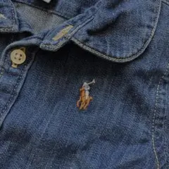 美品　ベビー　ラルフローレン　デニム　ワンピース　パンツ　付き♡ 12m