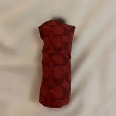 COACH ロゴ入りレッド 折り畳み傘