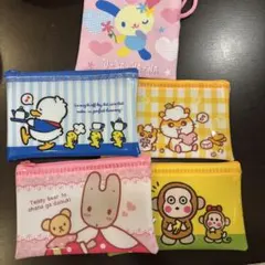 サンリオキャラクターズ フラットポーチと巾着のセット