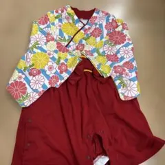 美品　袴80ロンパース