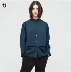 UNIQLO　JILSANDER 長袖 シャツ ブルー　M　スーピマコットンシャ