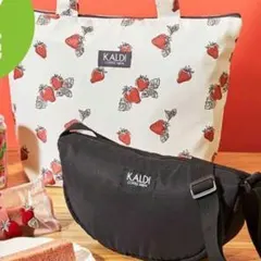 ✴カルディ/KALDI✴いちごバッグ✴トートバッグ&ボディバッグ✴りんごバッグ✴