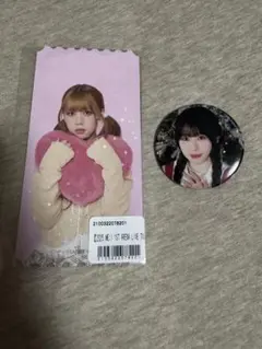 ME:I AYANE 高見文寧 缶バッジ＆チケット風トレカ