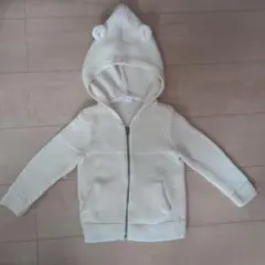 babyGAP くまさんコットンパーカー 3歳 ホワイト