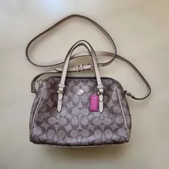 COACH ショルダーバッグ ブラウン/ベージュ