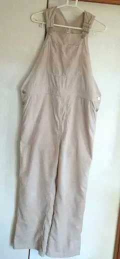 ベージュ コーデュロイ サロペット　オーバーオール