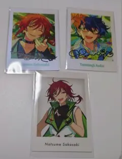 あんスタ　10周年ぱしゃっつ逆先夏目&青葉つむぎ　展示会特典ぱしゃっつ逆先夏目