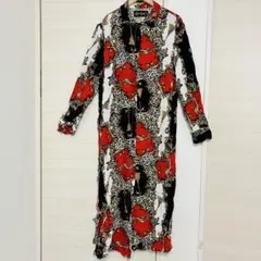 Spoon Jeans シャツワンピース【1x】ロング　長袖 派手