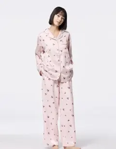 【GU】さくらんぼサテンパジャマ