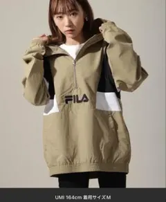 FILA ナイロンジャケット アノラック Mサイズ ベージュ