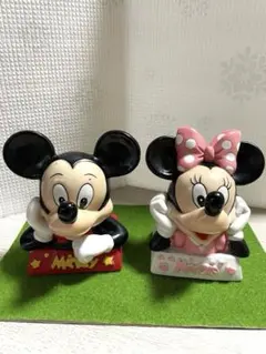 ディズニー ミッキー ミニー貯金箱レトロ 非売品ヴィンテージミッキーミニー貯金箱 - メルカリ