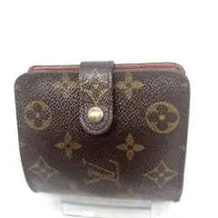 【良品】ルイヴィトン モノグラム がま口 コンパクトジップ 折財布 ファスナー