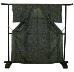 美品 夏物 お茶事最適 駒絽の3本絽 小紋(正絹)仕立上り＜KK119