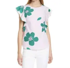 kate spade 花柄　ノースリーブトップス