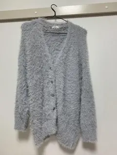 earth music&ecology グレー 長袖カーディガン