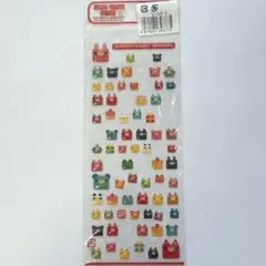 カクカクアニマル　ぷっくりシール　平成レトロ　マインドウェイブ　動物　ステッカー
