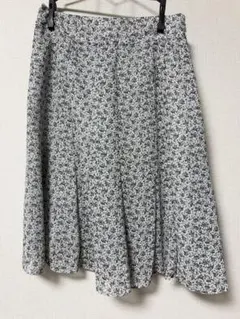 AylesburyTOKYOSTYLE 花柄フレアスカートひざ丈 モノトーン